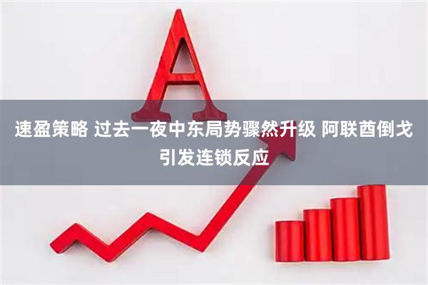 速盈策略 过去一夜中东局势骤然升级 阿联酋倒戈引发连锁反应